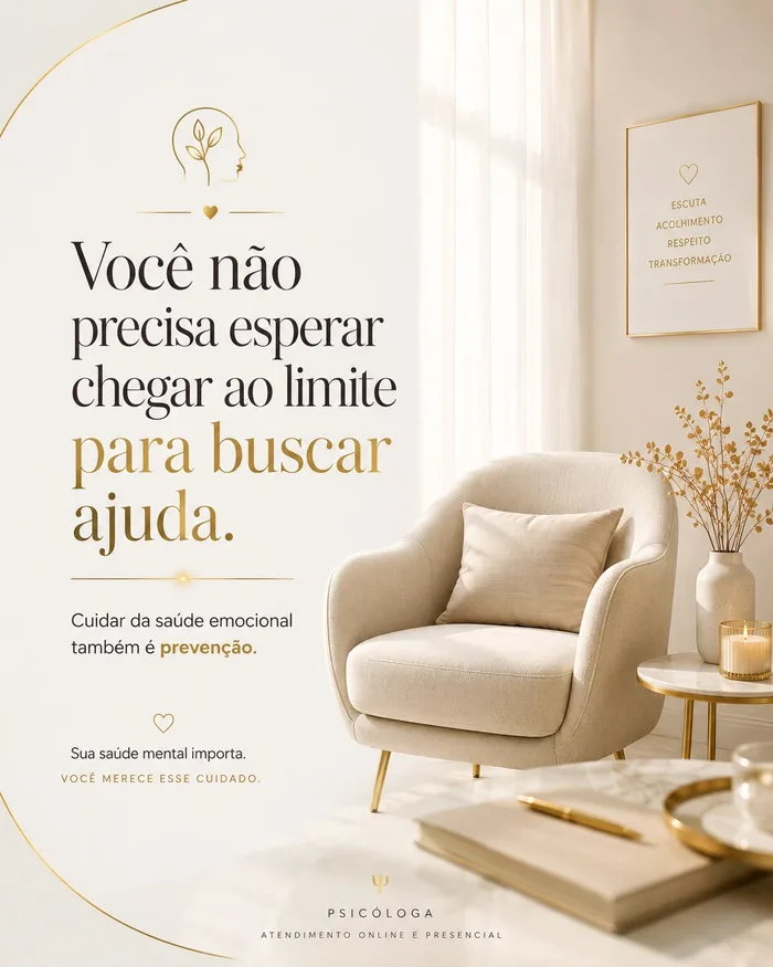 Post criado para psicóloga