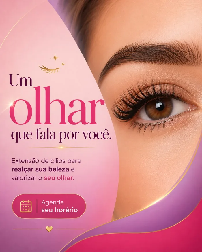 Post criado para extensão de cílios